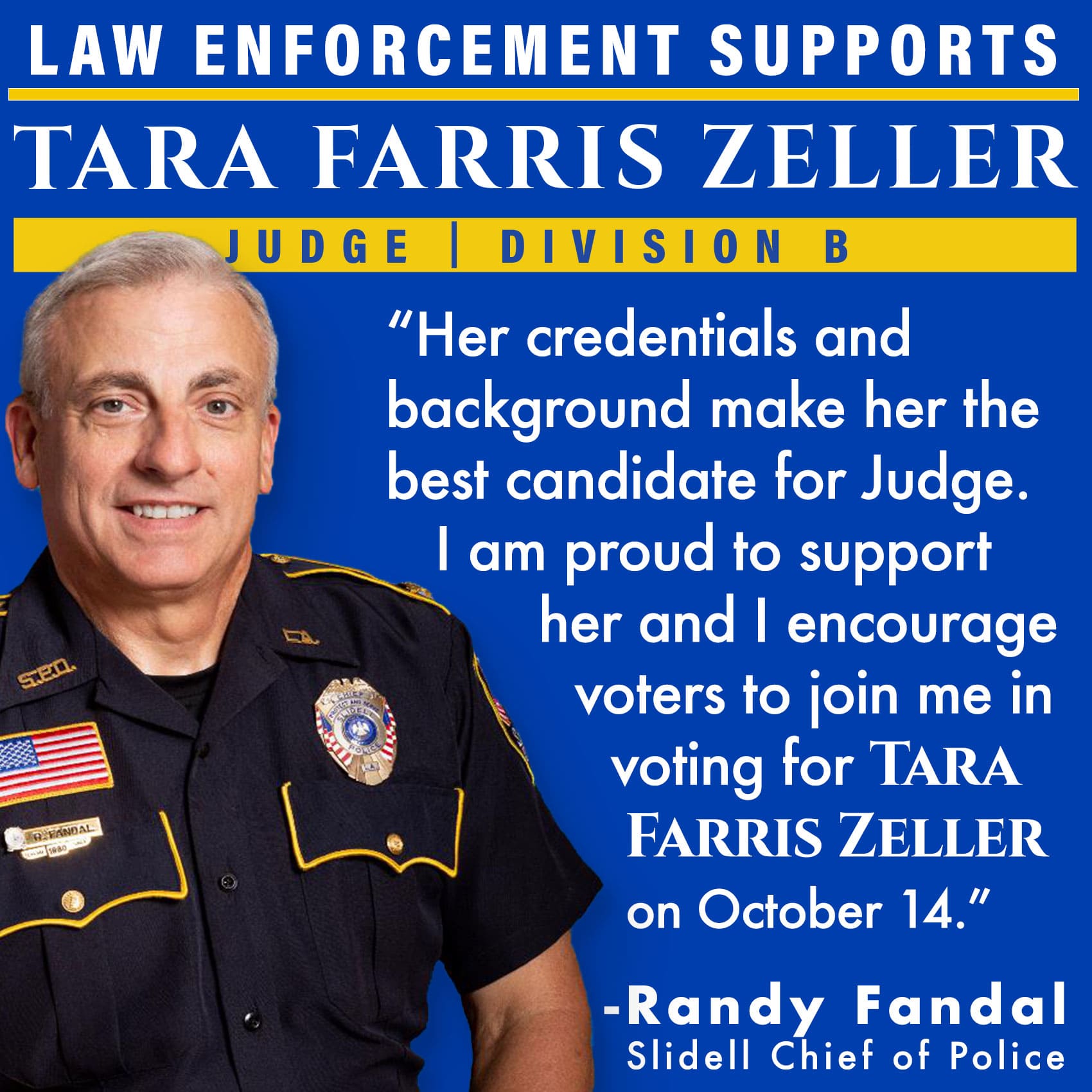 Randy Fandal Endorsement